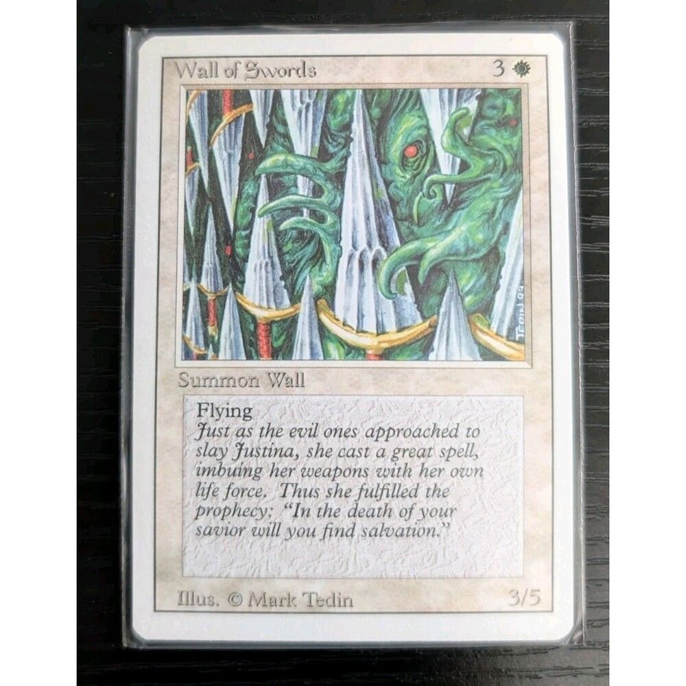 Wall of Swords - MTG Revised Edition (3rd Ed) 1994 - VINTAGE Uncommon - NM/Mint